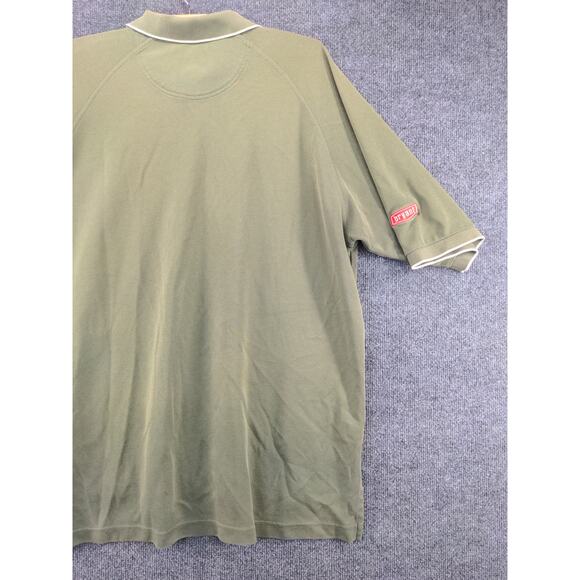 Mens Adidas Climalite Short Sleeve Polo Shirt Size XL Green Airtron Embroidered - Picture 10 of 13